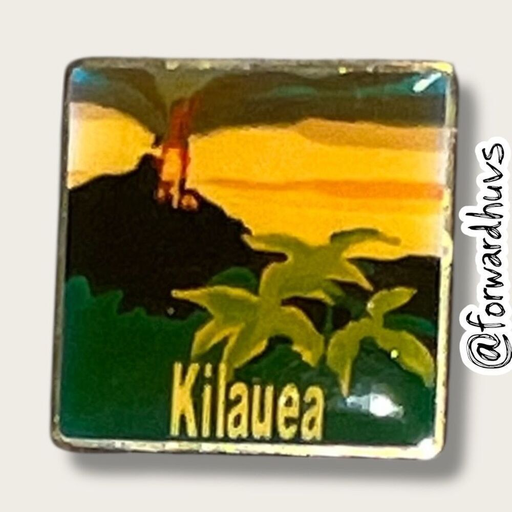 Bundle Sale 3 for $15 | Kilauea Volcano Souvenir Pin – Hawaii Landmark